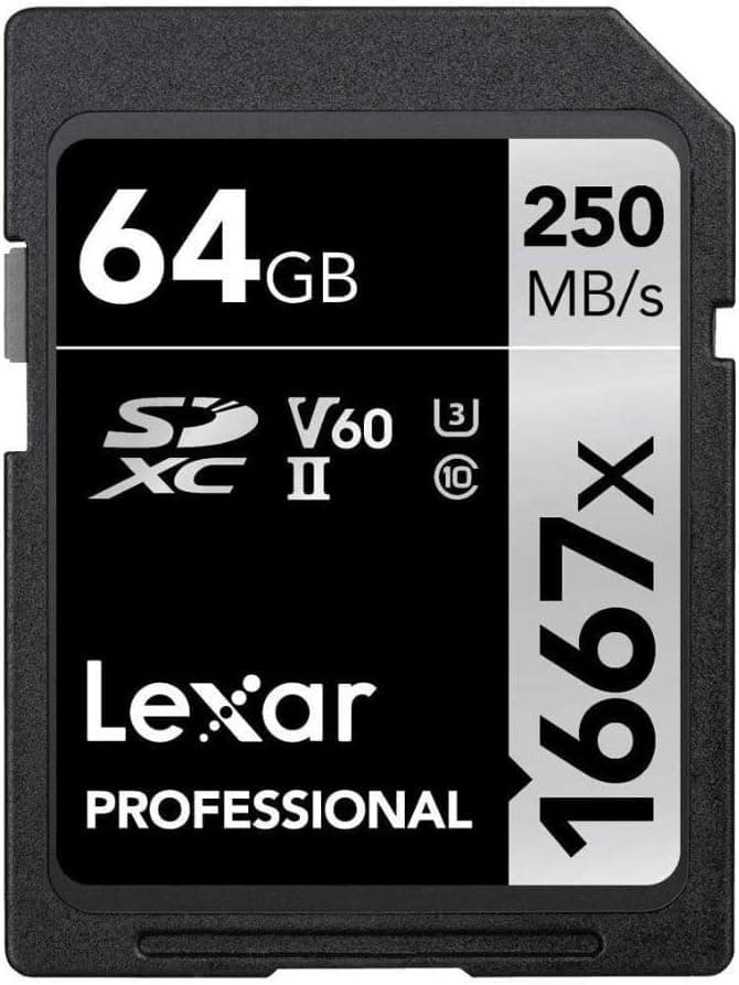 MEMORY CARD LEXAR 64 GB 1667X SILVER SERIES
