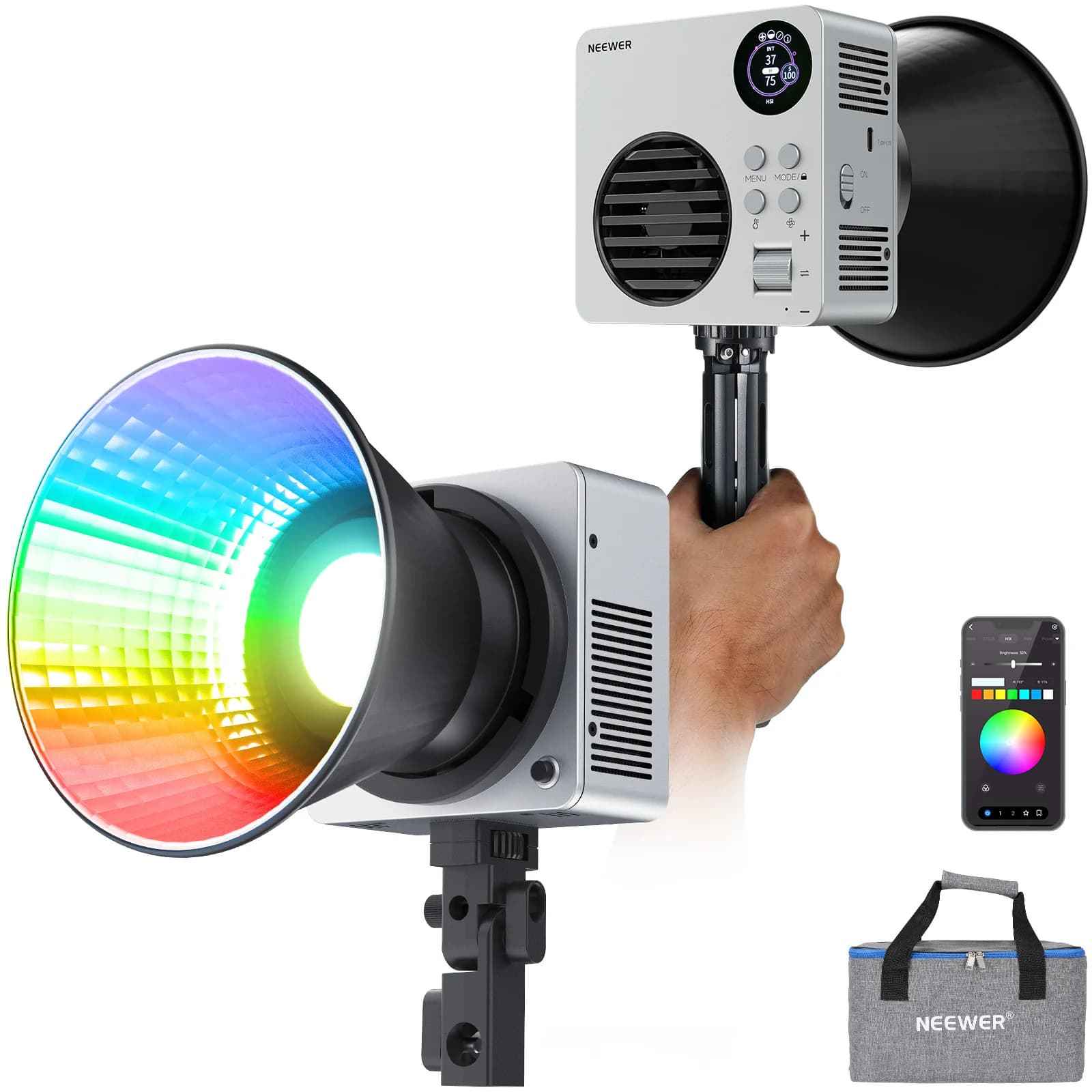 LED VIDEO LIGHT NEEWER HB80C MINI RGB