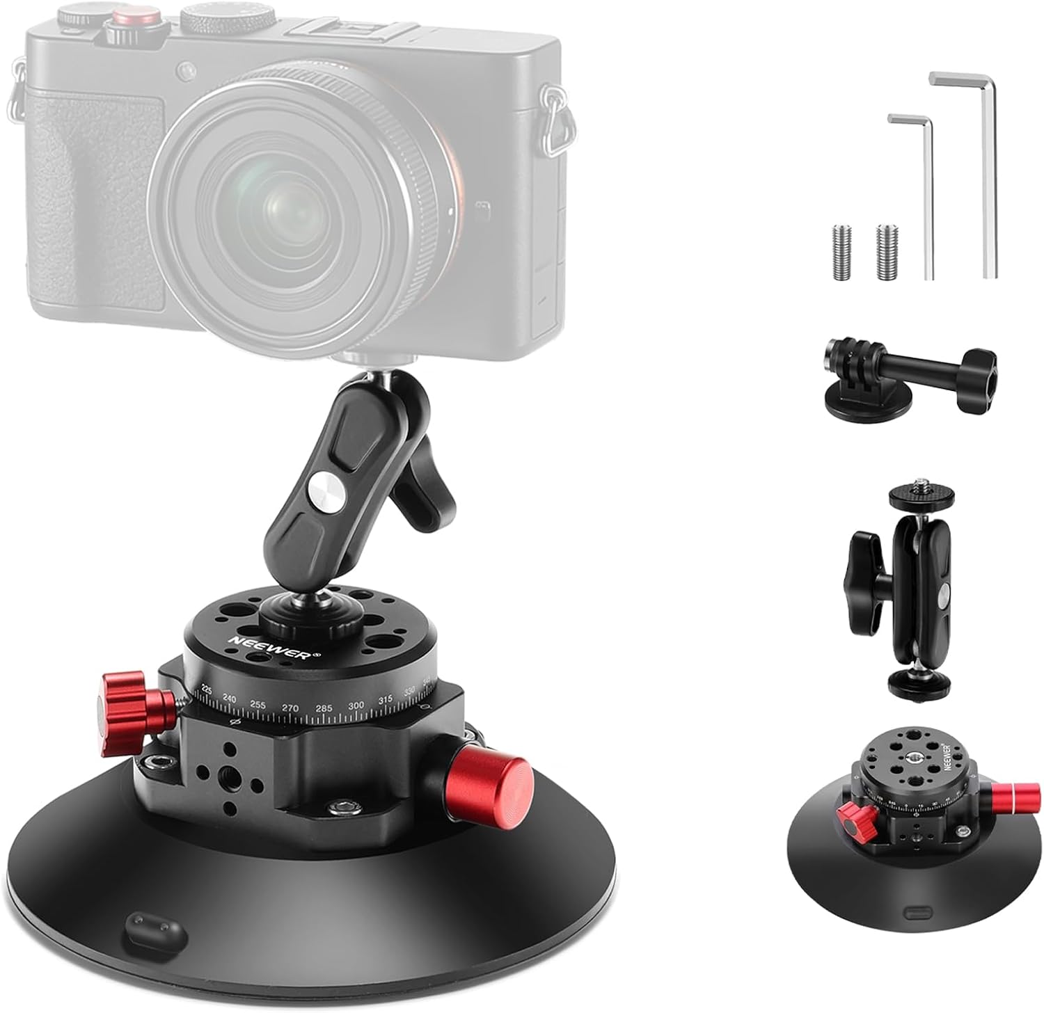 NEEWER CUP MOUNT 6 CAMERA OR PHONE SUCTION