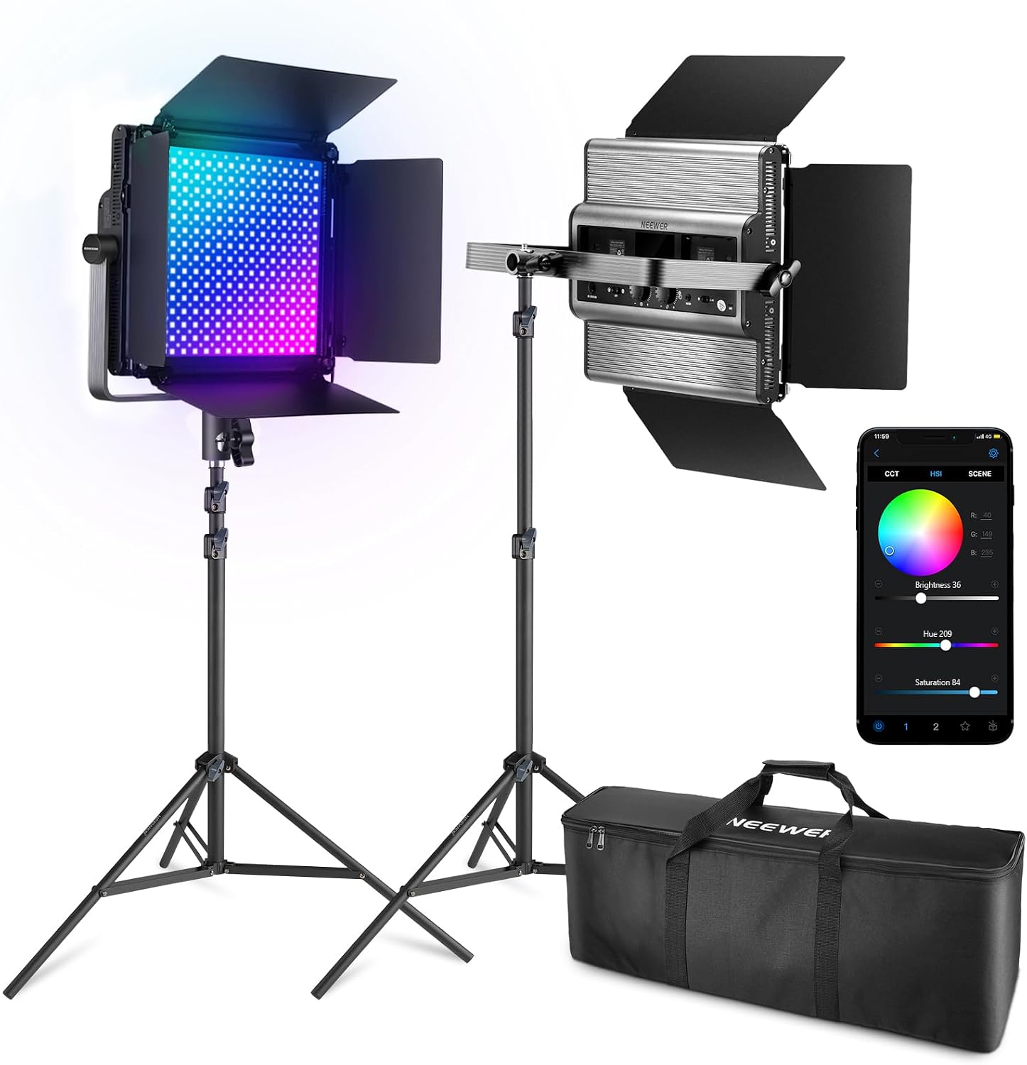NEEWER KIT 2X 1200 RGB PANEL